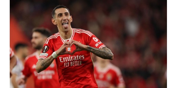 Ángel Di María mène Benfica à la victoire aller en Ligue Europa Ángel Di María mène Benfica à la victoire aller en Ligue Europa